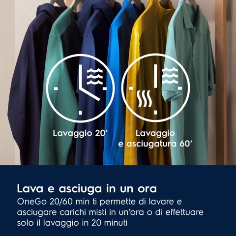 Electrolux Serie 700 EW7W495G lavasciuga Libera installazione Caricamento frontale Bianco D