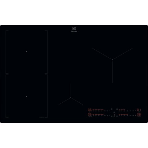 Electrolux Serie 700 KIS82453I Nero Da incasso 77 cm Piano cottura a induzione 4 Fornello(i)