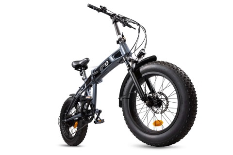 EMG Bomber X - telaio in alluminio pieghevole 17", ruote da 20", doppio freno a disco, batteria 48V 12Ah, cambio Shimano