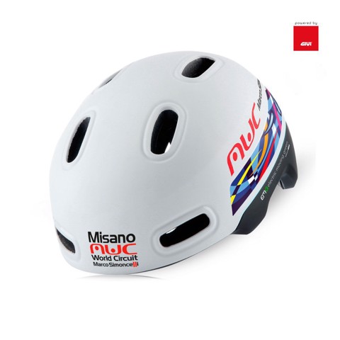 EMG Casco in co-branding con MWC powered by GIVI, omologato con luce led posteriore intermittente