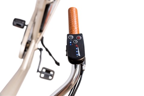 EMG  Bici Elettrica City-bike vintage Audrey con ruota da 26", freni V-brake, motore 250W batteria ultra slim 13Ah, cambio Shimano