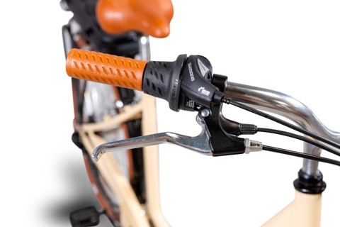 EMG  Bici Elettrica City bike vintage Shirley 250W, ruota da 26", freni V-brake a/p, cambio Shimano RS-36, batteria ultra slim 10Ah