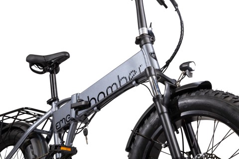 EMG  Bici Elettrica Fat Bike Bomber 250W con telaio 17" foldable, ruota 20", Freni a disco a/p, Cambio Shimano e batteria 10Ah