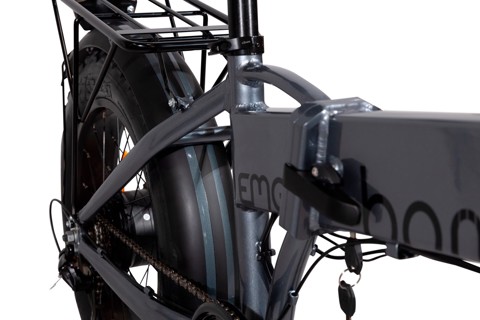 EMG  Bici Elettrica Fat Bike Bomber 250W con telaio 17" foldable, ruota 20", Freni a disco a/p, Cambio Shimano e batteria 10Ah