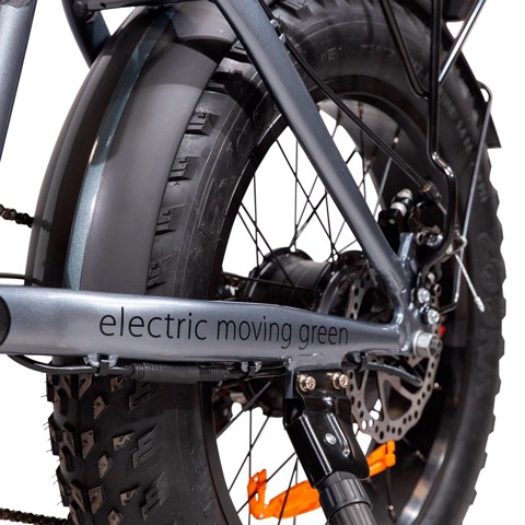 EMG Fat Bike Bomber 250W con telaio 17" foldable, ruota 20", Freni a disco a/p, Cambio Shimano e batteria 10Ah