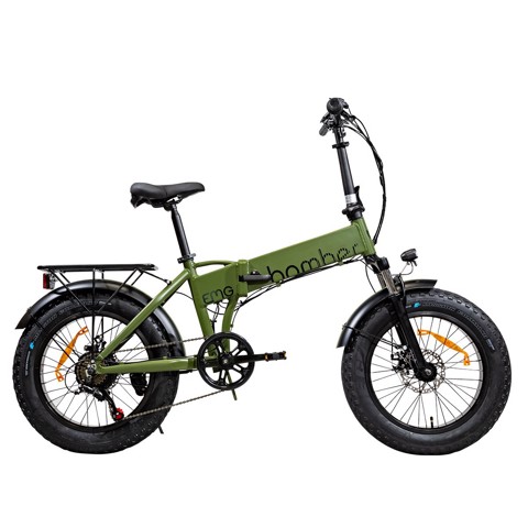 EMG Fat Bike Bomber 250W con telaio 17" foldable, ruota 20", Freni a disco a/p, Cambio Shimano e batteria 10Ah