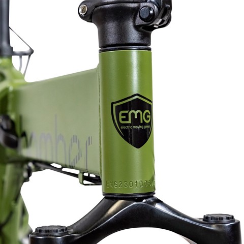 EMG Fat Bike Bomber 250W con telaio 17" foldable, ruota 20", Freni a disco a/p, Cambio Shimano e batteria 10Ah