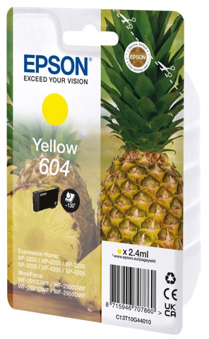 Epson 604 ananas cartuccia inchiostro originale giallo 1pz