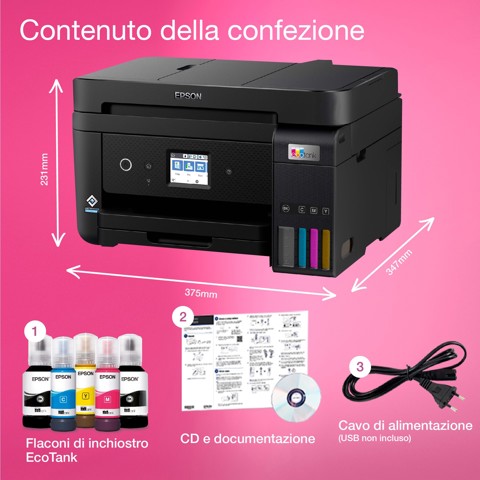 Epson EcoTank ET-4800 stampante multifunzione a serbatoio