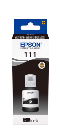 Epson Flacone di inchiostro a pigmenti nero EcoTank 111