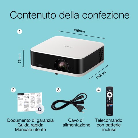 Epson Lifestudio Pop — EF-61W Bianco diamante