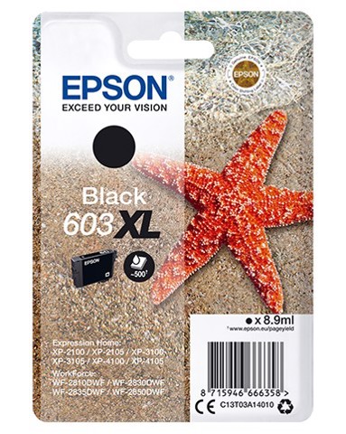 Epson 603XL stella marina cartuccia inchiostro originale nero XL 1pz
