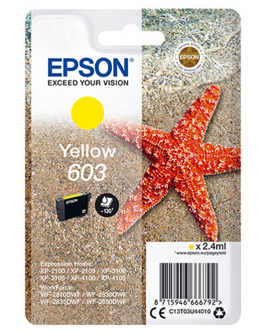 Epson 603 stella marina cartuccia inchiostro originale giallo 1pz
