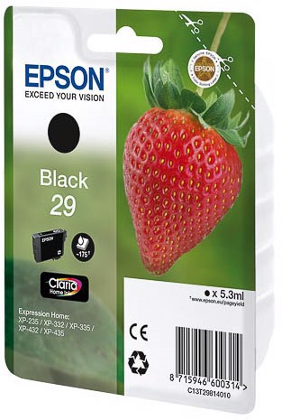 Epson Strawberry Cartuccia Nero T29 Claria