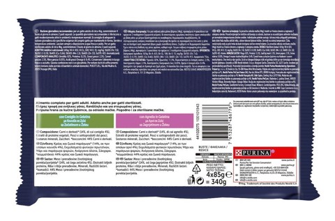 Felix 12480142 Le GHIOTTONERIE per Gatto con coniglio e agnello 4x85 g