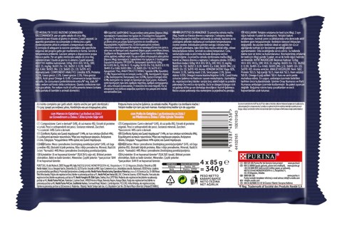 Felix 12480326 Le GHIOTTONERIE per gatto Adulto con Manzo e Pollo 4x85 g