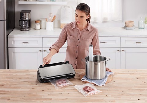 FoodSaver VS3190X macchina per sottovuoto Nero, Acciaio inox