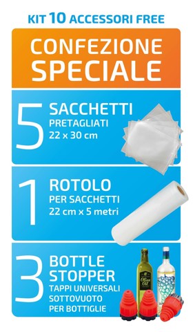 Freshlocker XDFL3550 macchina per sottovuoto 700 mbar Nero, Argento