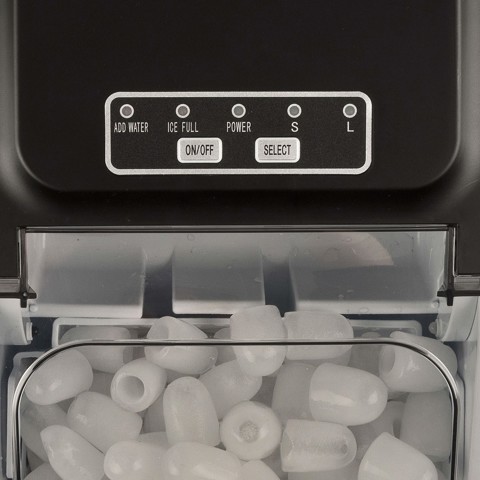 G3 Ferrari ARTIKO Macchina per ghiaccio portatile 12 kg/24h Nero, Acciaio inossidabile