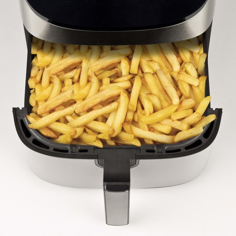 G3 Ferrari FRIGGISANO XXL Singolo 8 L Indipendente 1700 W Friggitrice ad aria calda Nero, Acciaio inossidabile