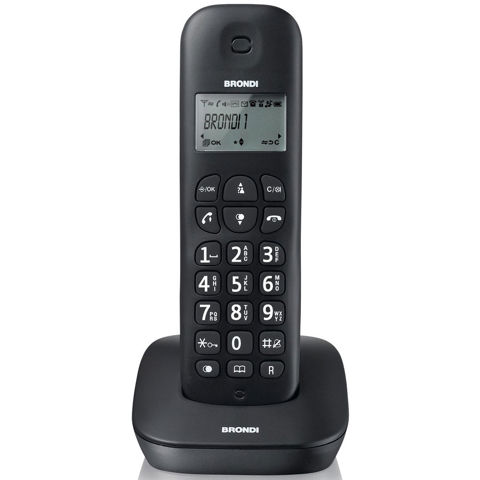 Brondi GALA Telefono DECT Identificatore di chiamata Nero