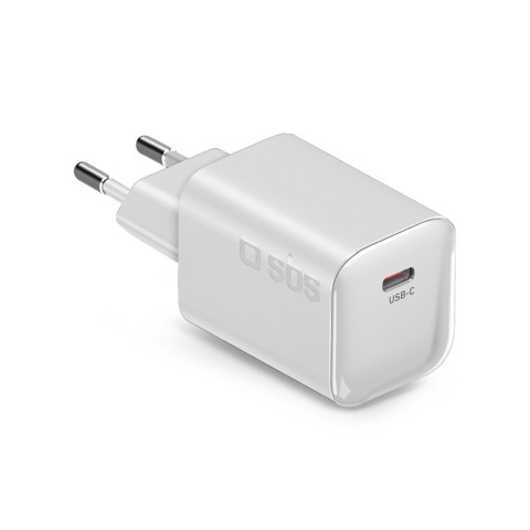 GaN wall charger 1x type-C 65W, white