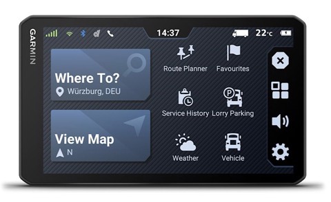 Garmin dēzl LGV720 navigatore Fisso 17,6 cm (6.95") TFT Touch screen 242 g Nero