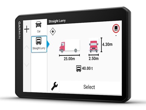Garmin dēzl LGV720 navigatore Fisso 17,6 cm (6.95") TFT Touch screen 242 g Nero