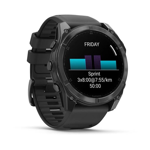 Garmin Fenix 8 3,56 cm (1.4") AMOLED 51 mm Digitale 454 x 454 Pixel Touch screen Grigio Wi-Fi GPS (satellitare)