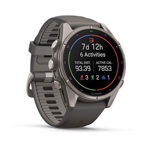 Garmin fēnix 9 3,3 cm (1.3") AMOLED 43 mm Digitale 416 x 416 Pixel Touch screen Titanio Wi-Fi GPS (satellitare)