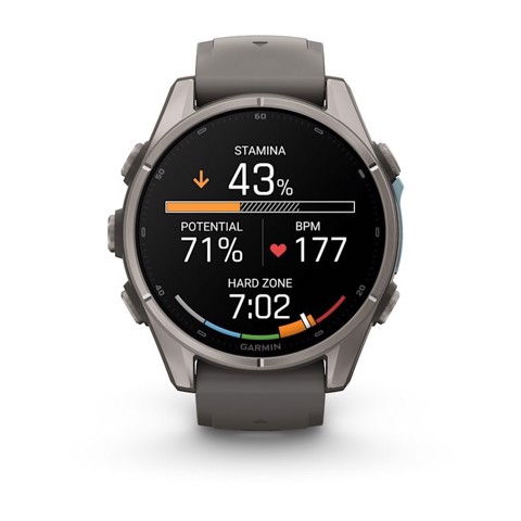 Garmin fēnix 9 3,3 cm (1.3") AMOLED 43 mm Digitale 416 x 416 Pixel Touch screen Titanio Wi-Fi GPS (satellitare)