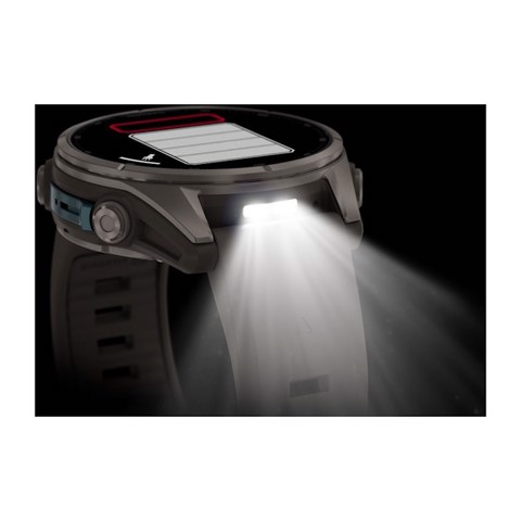 Garmin fēnix 9 3,3 cm (1.3") AMOLED 43 mm Digitale 416 x 416 Pixel Touch screen Titanio Wi-Fi GPS (satellitare)