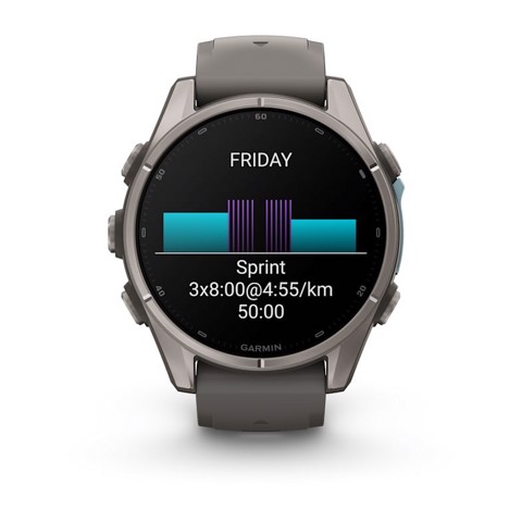 Garmin fēnix 9 3,3 cm (1.3") AMOLED 43 mm Digitale 416 x 416 Pixel Touch screen Titanio Wi-Fi GPS (satellitare)