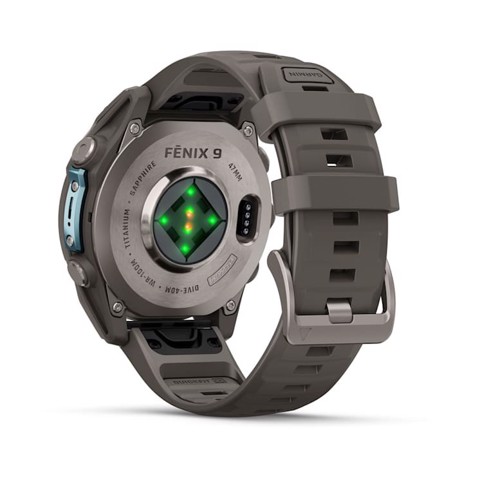 Garmin fēnix 9 3,56 cm (1.4") AMOLED 47 mm Digitale 454 x 454 Pixel Touch screen Titanio Wi-Fi GPS (satellitare)