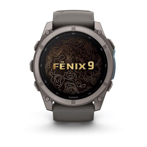 Garmin fēnix 9 3,56 cm (1.4") AMOLED 51 mm Digitale 454 x 454 Pixel Touch screen Titanio Wi-Fi GPS (satellitare)