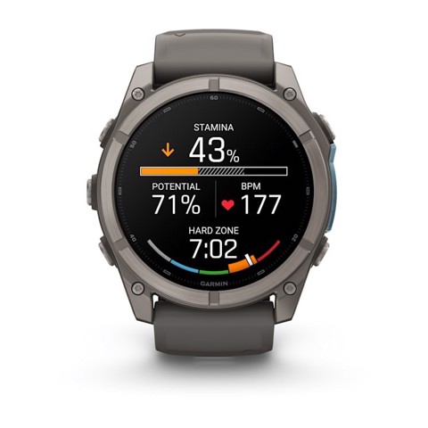 Garmin fēnix 9 3,56 cm (1.4") AMOLED 51 mm Digitale 454 x 454 Pixel Touch screen Titanio Wi-Fi GPS (satellitare)