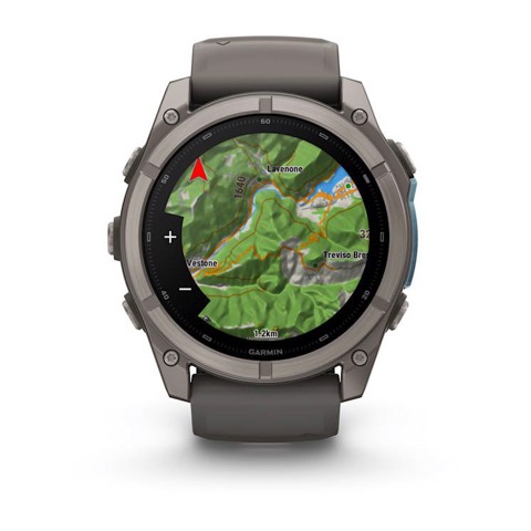 Garmin fēnix 9 3,56 cm (1.4") AMOLED 51 mm Digitale 454 x 454 Pixel Touch screen Titanio Wi-Fi GPS (satellitare)
