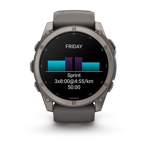 Garmin fēnix 9 3,56 cm (1.4") AMOLED 51 mm Digitale 454 x 454 Pixel Touch screen Titanio Wi-Fi GPS (satellitare)