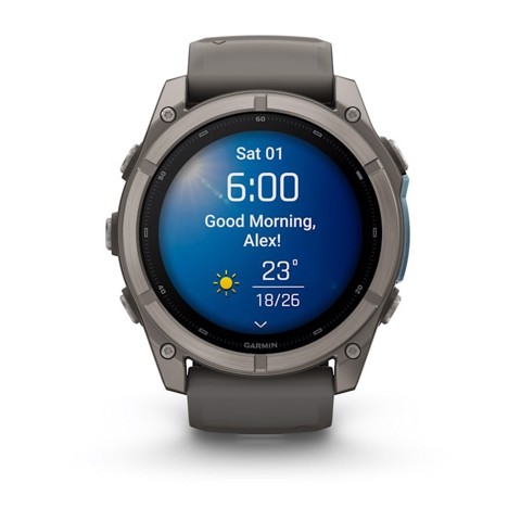 Garmin fēnix 9 3,56 cm (1.4") AMOLED 51 mm Digitale 454 x 454 Pixel Touch screen Titanio Wi-Fi GPS (satellitare)