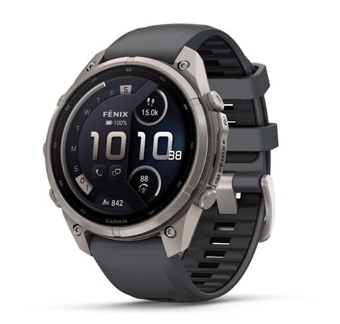 Garmin fēnix 9 Pro 3,56 cm (1.4") AMOLED 47 mm Digitale 454 x 454 Pixel Touch screen Titanio Wi-Fi GPS (satellitare)