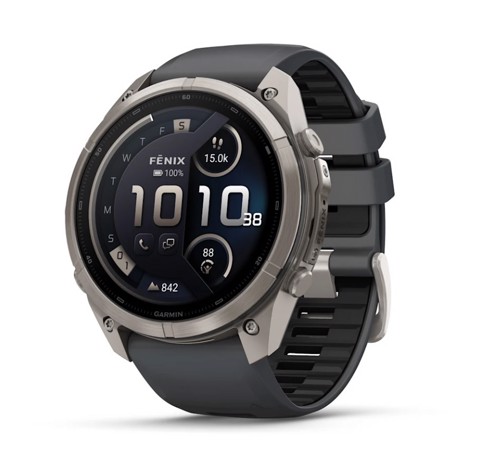 Garmin fēnix 9 Pro 3,81 cm (1.5") AMOLED 51 mm Digitale 466 x 466 Pixel Touch screen Titanio Wi-Fi GPS (satellitare)
