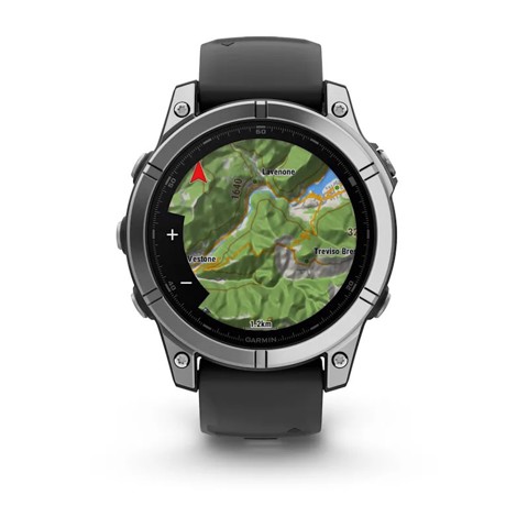 Garmin Fenix E 3,3 cm (1.3") AMOLED 47 mm Digitale 416 x 416 Pixel Touch screen Acciaio inox Wi-Fi GPS (satellitare)
