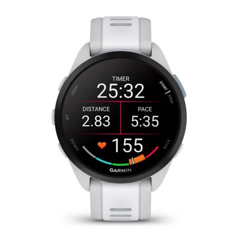 Garmin Forerunner 165 3,05 cm (1.2") AMOLED 43 mm Digitale 390 x 390 Pixel Touch screen Grigio GPS (satellitare)