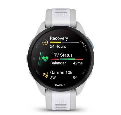 Garmin Forerunner 165 3,05 cm (1.2") AMOLED 43 mm Digitale 390 x 390 Pixel Touch screen Grigio GPS (satellitare)
