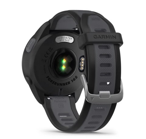 Garmin Forerunner 165 3,05 cm (1.2") AMOLED 43 mm Digitale 390 x 390 Pixel Touch screen Nero GPS (satellitare)