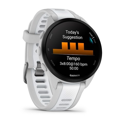 Garmin Forerunner 165 Music 3,05 cm (1.2") AMOLED 43 mm Digitale 390 x 390 Pixel Touch screen Grigio GPS (satellitare)