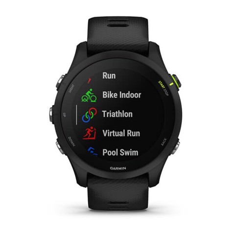 Garmin Forerunner 255 Music 3,3 cm (1.3") MIP 46 mm Digitale 260 x 260 Pixel Touch screen Nero Wi-Fi GPS (satellitare) - EX DEMO prodotto nuovo con imballo aperto