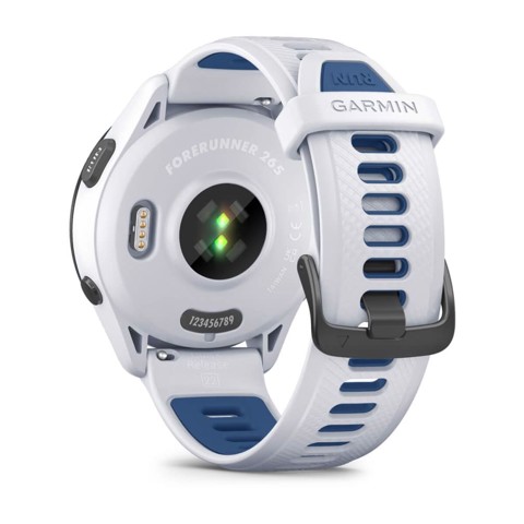 Garmin Forerunner 265 3,3 cm (1.3") AMOLED 46 mm Digitale 416 x 416 Pixel Touch screen Nero, Bianco Wi-Fi GPS (satellitare)