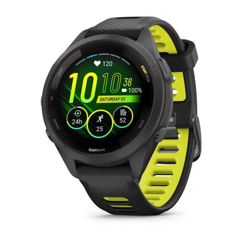 Garmin Forerunner 265S 2,79 cm (1.1") AMOLED 42 mm Digitale 360 x 360 Pixel Touch screen Nero, Grigio Wi-Fi GPS (satellitare)