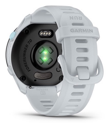 Garmin Forerunner 70 3,05 cm (1.2") AMOLED 30 mm Digitale 390 x 390 Pixel Touch screen Bianco GPS (satellitare)